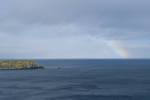 A rainbow seen on the Antrim coast near the Carrick-a-rede bridge.